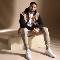 Promo 🎉 Veste Jean A Capuche 2051 Noir Denim Camel de LBO ⌛ -France LBO Soldes Boutique lbo 292345 FAB SHALBO 2051 20220204T090526 05