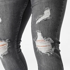 Meilleure vente 🎉 Jean Slim Fit Avec Déchirures 2078 Gris Denim Foncé de LBO 🌟 8 Meilleure vente 🎉 Jean Slim Fit Avec Déchirures 2078 Gris Denim Foncé de LBO 🌟 -France LBO Soldes Boutique lbo 292567 FAB SHALBO 2078 20220121T150620 02