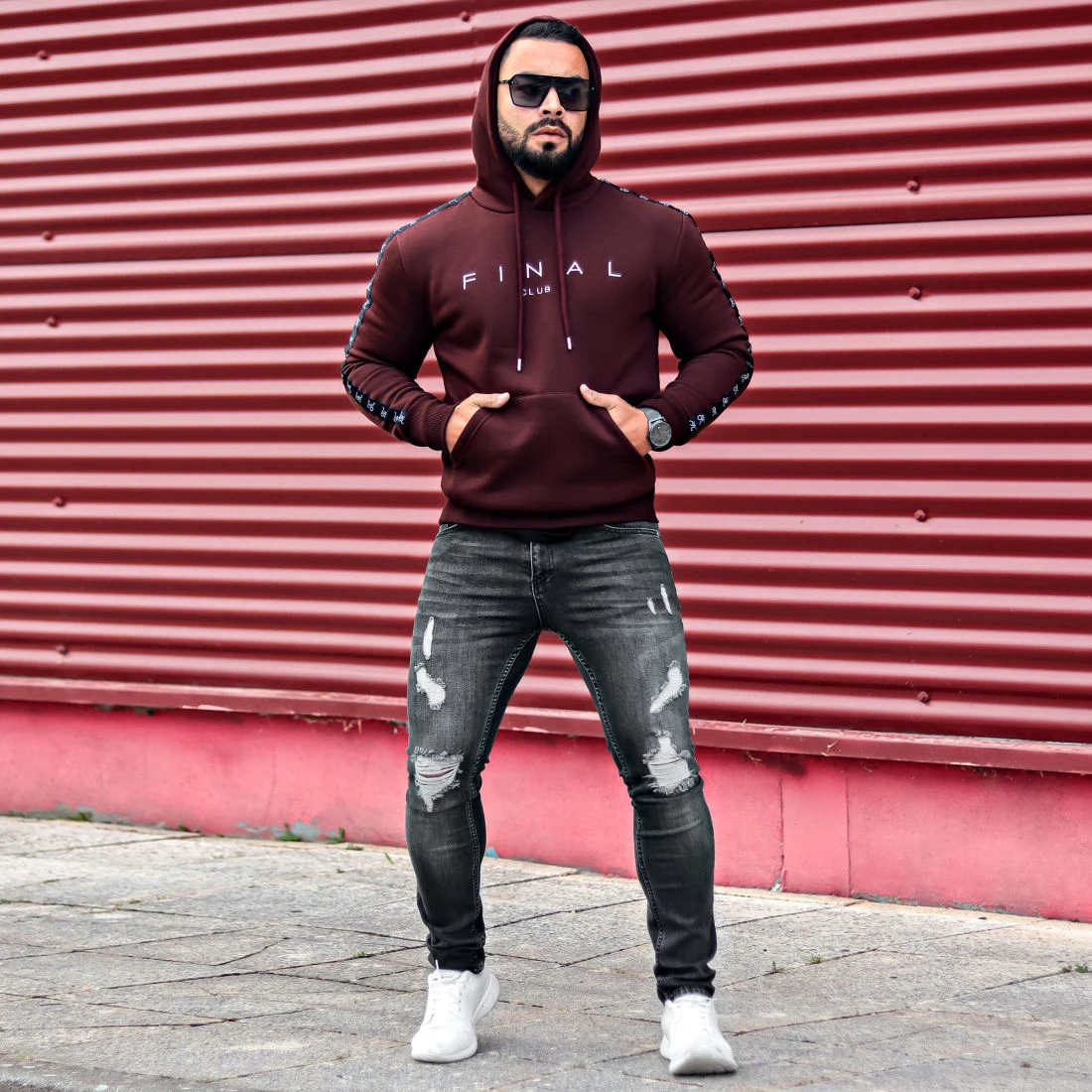 Meilleure vente 🎉 Jean Slim Fit Avec Déchirures 2078 Gris Denim Foncé de LBO 🌟 7 Meilleure vente 🎉 Jean Slim Fit Avec Déchirures 2078 Gris Denim Foncé de LBO 🌟 – Image 5