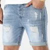 Budget 👏 Short Jean Avec Dechirures 0018 Bleu Clair de LBO 😍 -France LBO Soldes Boutique lbo 293673 FAB LBO 1070318 0018 20220318T152250 01