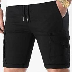 Grosses soldes 😉 Short Cargo Jogger 2312 Noir de LBO 💯 -France LBO Soldes Boutique lbo 295637 FAB SHALBO 2312 20220316T155300 03