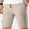 Nouveau 😀 Short Cargo Jogger 2313 Beige de LBO ❤️ -France LBO Soldes Boutique lbo 295640 FAB SHALBO 2313 20220316T154333 01