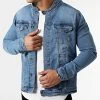 Bon marché ⌛ Veste Jean Biker 2092 Bleu Denim de LBO ✨ -France LBO Soldes Boutique lbo 295747 FAB SHALBO 2092 20220204T074731 01