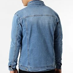Bon marché ⌛ Veste Jean Biker 2092 Bleu Denim de LBO ✨ -France LBO Soldes Boutique lbo 295747 FAB SHALBO 2092 20220204T074735 04