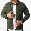 Vente flash 🧨 Veste Jean Biker 2096 Denim Vert Kaki de LBO 💯 -France LBO Soldes Boutique lbo 295749 FAB SHALBO 2096 20220204T074803 01