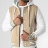 Vente flash ✨ Veste Teddy A Capuche 2315 Beige Blanc de LBO 🥰 -France LBO Soldes Boutique lbo 295750 FAB SHALBO 2315 20220308T154650 01