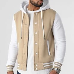 Vente flash ✨ Veste Teddy A Capuche 2315 Beige Blanc de LBO 🥰 -France LBO Soldes Boutique lbo 295750 FAB SHALBO 2315 20220308T154653 03