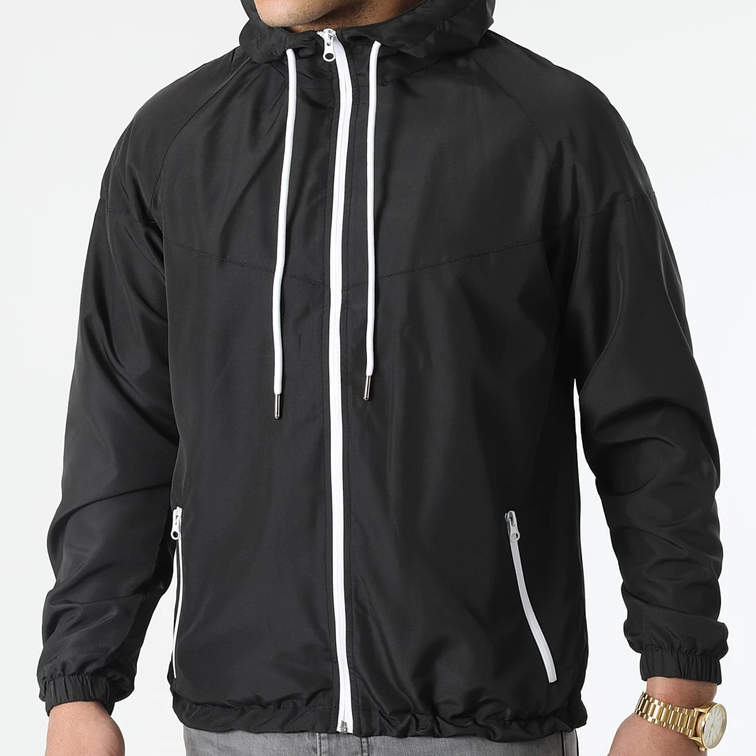 Bon marché 😀 Coupe-Vent Tech 0074 Noir de LBO 🎁 5 Bon marché 😀 Coupe-Vent Tech 0074 Noir de LBO 🎁 – Image 3