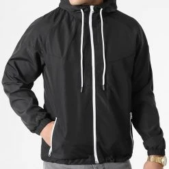 Bon marché 😀 Coupe-Vent Tech 0074 Noir de LBO 🎁