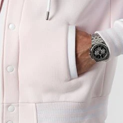 Meilleure vente 🤩 Veste Teddy A Capuche 2320 Rose Pale Blanc de LBO ⭐ -France LBO Soldes Boutique lbo 298251 FAB SHALBO 2320 20220407T152244 02