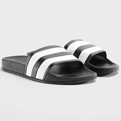 Coupon 🌟 Claquettes Bicolore 2294 Noir Blanc de LBO 🧨