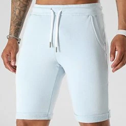 Bon marché 😉 Short Jogging 2273 Bleu Clair de LBO 🧨 -France LBO Soldes Boutique lbo 299478 FAB SHALBO 2273 20220610T153004 03