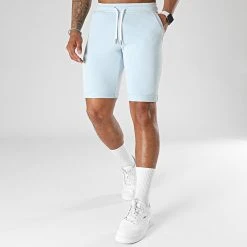 Bon marché 😉 Short Jogging 2273 Bleu Clair de LBO 🧨 -France LBO Soldes Boutique lbo 299478 FAB SHALBO 2273 20220610T153005 04