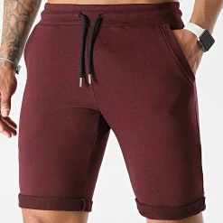 Tout neuf 💯 Short Jogging 2274 Bordeaux de LBO ❤️ -France LBO Soldes Boutique lbo 299479 FAB SHALBO 2274B 20220610T152916 02