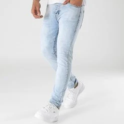 Promo 🥰 Jean Skinny Fit 0034 Bleu Denim Wash de LBO 🛒 -France LBO Soldes Boutique lbo 300129 FAB LBO 1070318 0034 20220425T084525 05