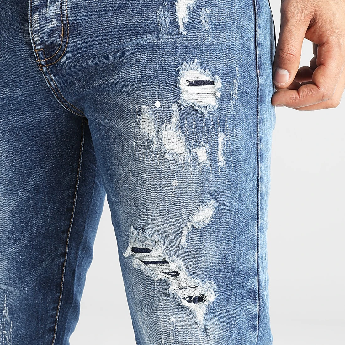Le moins cher ⌛ Jean Regular 0042 Bleu Denim de LBO 🎉 4 Le moins cher ⌛ Jean Regular 0042 Bleu Denim de LBO 🎉 – Image 2