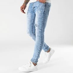 Meilleur prix 🔥 Jean Skinny 0039 Bleu Denim de LBO 😉 -France LBO Soldes Boutique lbo 301274 FAB LBO 1070318 0039 20220415T152204 03