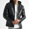 Sortie 👍 Veste Biker Capuche 0036 Noir de LBO 👍 2 Sortie 👍 Veste Biker Capuche 0036 Noir de LBO 👍 -France LBO Soldes Boutique lbo 301333 FAB LBO 1070318 0036 20220711T153823 01