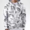 Meilleure affaire 😀 Sweat Capuche Imprimé Tropical 00104 Blanc de LBO ⭐ -France LBO Soldes Boutique lbo 303079 LBO 10701336 0104 20220929T162741 01