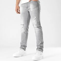 Grosses soldes ❤️ Jean Regular Fit Avec Destroy 2363 Denim Gris Clair de LBO ✔️ -France LBO Soldes Boutique lbo 304093 FAB SHALBO 2363 20220407T151844 03