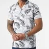 Remise ✔️ Chemise Manches Courtes Imprimé Tropical 2357 Blanc de LBO ⭐ -France LBO Soldes Boutique lbo 304396 FAB SHALBO 2357 20220316T153622 01