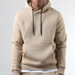 Le moins cher 🥰 Sweat Capuche 0179 Beige de LBO 🤩
