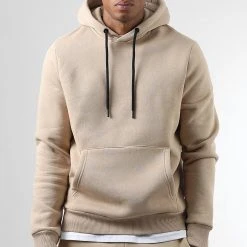 Meilleure affaire ✨ Lot de 2 Sweats Capuche 0183 Noir et Beige de LBO 👍 -France LBO Soldes Boutique lbo 304789 FAB LBO 1070546 0183 20220920T152323 03