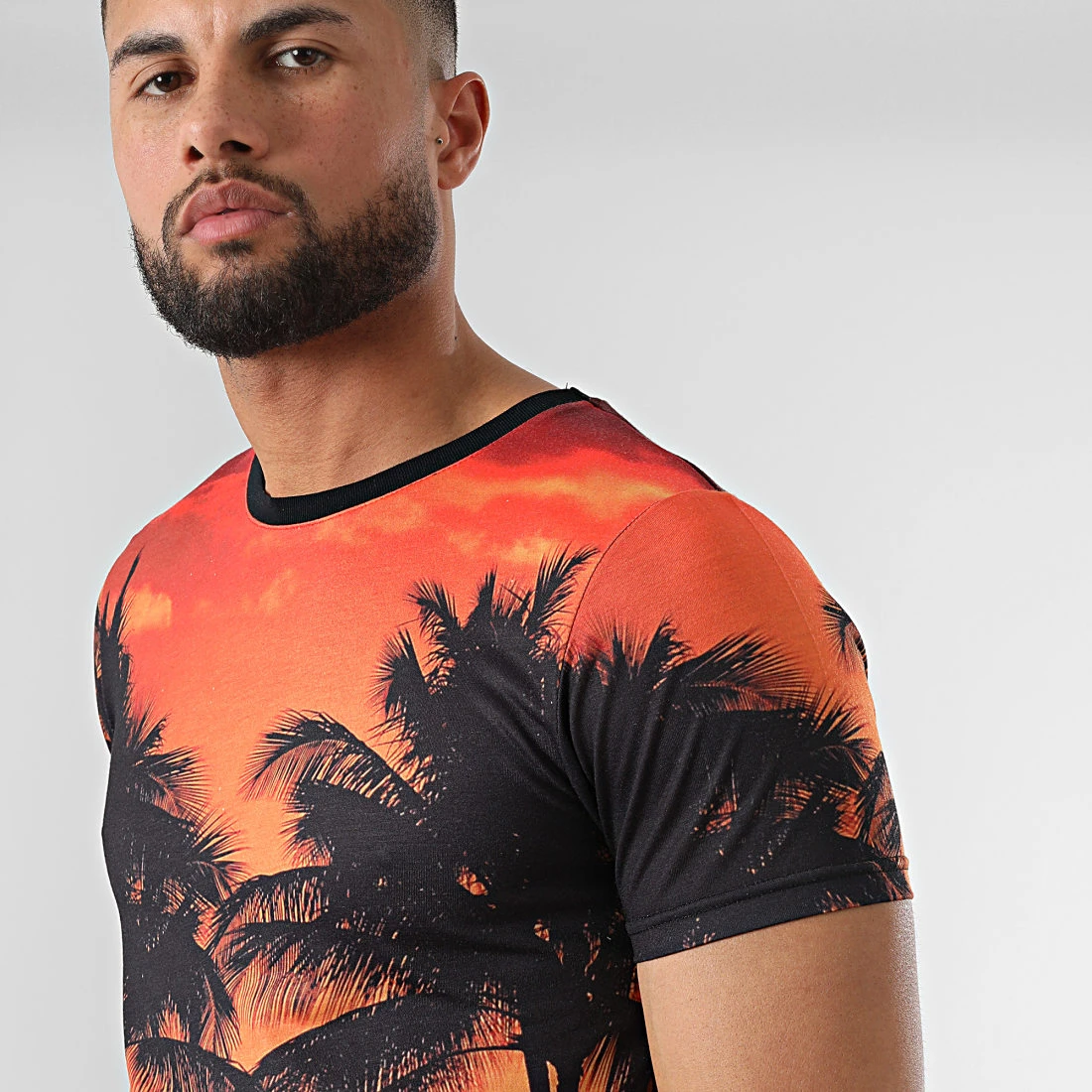 Vente flash 🛒 Tee Shirt Imprimé Sunset 2213 Orange de LBO 👍 4 Vente flash 🛒 Tee Shirt Imprimé Sunset 2213 Orange de LBO 👍 – Image 2