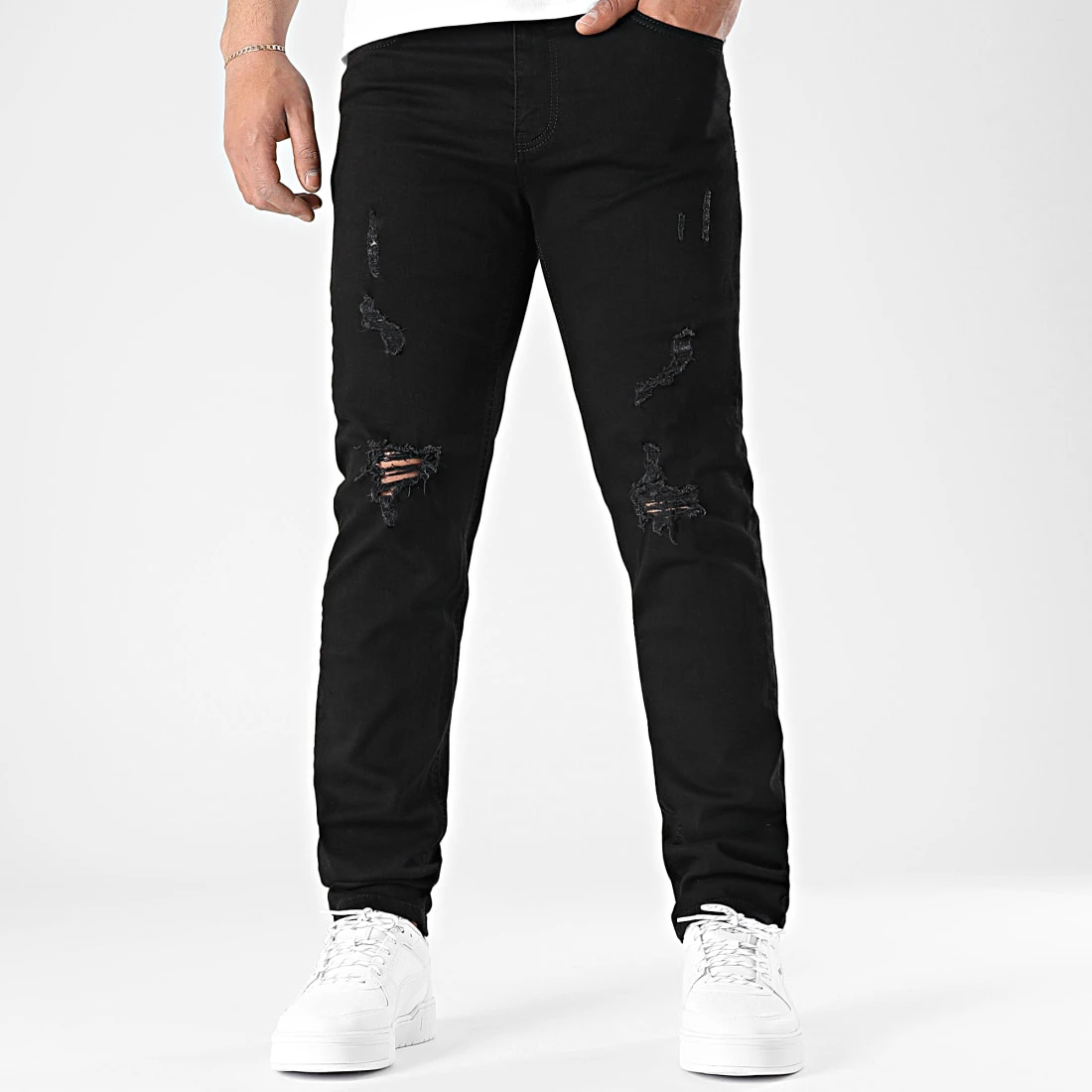 Coupon 🔥 Jean Regular Fit Avec Destroy 2376 Denim Noir de LBO ✨ 5 Coupon 🔥 Jean Regular Fit Avec Destroy 2376 Denim Noir de LBO ✨ – Image 3