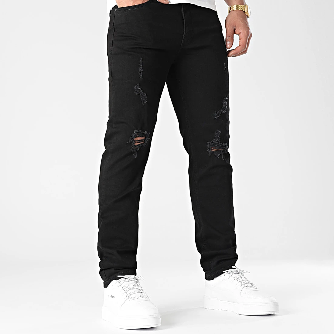 Coupon 🔥 Jean Regular Fit Avec Destroy 2376 Denim Noir de LBO ✨ 6 Coupon 🔥 Jean Regular Fit Avec Destroy 2376 Denim Noir de LBO ✨ – Image 4