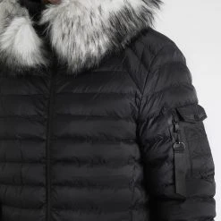 Sortie 🔔 Doudoune Capuche Ultralight Avec Fourrure Grise 0051 Noir de LBO 🎉 -France LBO Soldes Boutique lbo 306316 FAB LBO 1070510 0051 20221102T140737 02