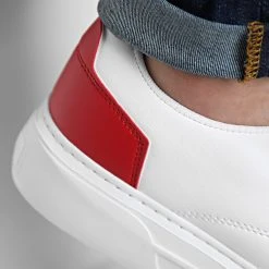 Le moins cher 😀 Baskets Détails Rouge 2343 Blanc de LBO ❤️ -France LBO Soldes Boutique lbo 306701 FAB SHALBO 2343 20220511T153822 03