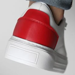 Le moins cher 😀 Baskets Détails Rouge 2343 Blanc de LBO ❤️ -France LBO Soldes Boutique lbo 306701 FAB SHALBO 2343 20220511T153824 04