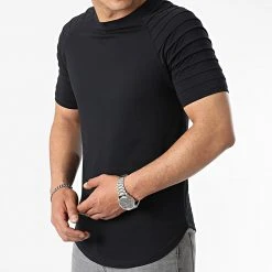 Acheter ✔️ Lot de 2 Tee 😉 Shirts Oversize 2382 Noir Et Beige de LBO ⭐ -France LBO Soldes Boutique lbo 307041 FAB SHALBO 2382 20220505T154650 03