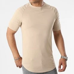 Acheter ✔️ Lot de 2 Tee 😉 Shirts Oversize 2382 Noir Et Beige de LBO ⭐ -France LBO Soldes Boutique lbo 307041 FAB SHALBO 2382 20220505T154651 04