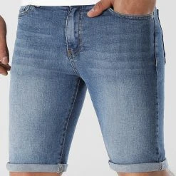 Nouveau ⌛ Short Jean Skinny Fit 2245 Denim Bleu Medium de LBO 👏 8 Nouveau ⌛ Short Jean Skinny Fit 2245 Denim Bleu Medium de LBO 👏 -France LBO Soldes Boutique lbo 307053 FAB SHALBO 2245 20220421T134842 03