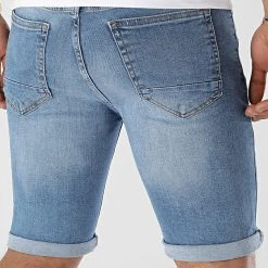Meilleure affaire 🥰 Short Jean Skinny Fit Avec Dechirures 2251 Bleu Clair Denim de LBO ❤️ -France LBO Soldes Boutique lbo 307061 FAB SHALBO 2251 20220421T135508 04