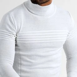 Budget 🔔 Pull Col Roulé Avec Empiecement Blanc 0199 Ecru de LBO 🔥 -France LBO Soldes Boutique lbo 307579 LBO 1070546 0199 20221118T075138 03