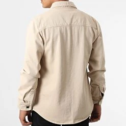 Vente flash ✔️ Surchemise En Jean 2110 Beige de LBO 🤩 -France LBO Soldes Boutique lbo 308370 FAB SHALBO 2110 20220609T150058 04