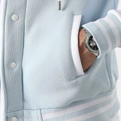 Top 10 🔥 Veste Teddy A Capuche 2396 Bleu Ciel Blanc de LBO 🔔 -France LBO Soldes Boutique lbo 309526 FAB SHALBO 2396 20220601T132603 02