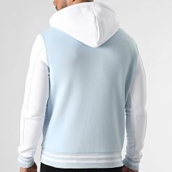 Top 10 🔥 Veste Teddy A Capuche 2396 Bleu Ciel Blanc de LBO 🔔 -France LBO Soldes Boutique lbo 309526 FAB SHALBO 2396 20220601T132605 03