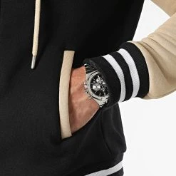 Remise 😀 Veste Teddy A Capuche 2397 Noir Beige de LBO 😉 -France LBO Soldes Boutique lbo 309527 FAB SHALBO 2397 20220601T151054 02