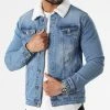 Tout neuf 😍 Veste Jean Col Fourrure 1884 Bleu Denim de LBO 🧨 -France LBO Soldes Boutique lbo 310469 FAB SHALBO 1884 20220503T153451 01