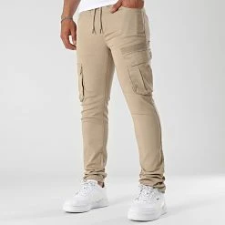Bon marché 👏 Pantalon Cargo 2369 Beige de LBO 👍 -France LBO Soldes Boutique lbo 311386 FAB SHALBO 2369 20220513T145440 04