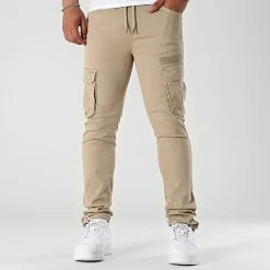 Bon marché 👏 Pantalon Cargo 2369 Beige de LBO 👍 -France LBO Soldes Boutique lbo 311386 FAB SHALBO 2369 20220513T145441 05