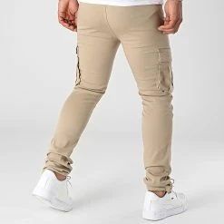 Bon marché 👏 Pantalon Cargo 2369 Beige de LBO 👍 -France LBO Soldes Boutique lbo 311386 FAB SHALBO 2369 20220513T145442 06
