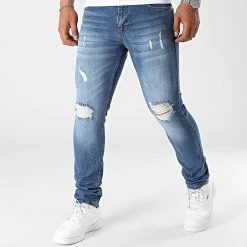 Tout neuf 💯 Jean Slim Fit Avec Déchirures 2194 Bleu Denim de LBO ⌛