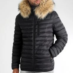 De gros 🧨 Doudoune Capuche Diamond Avec Fourrure Beige 0031 Noir de LBO ⌛ -France LBO Soldes Boutique lbo 314095 FAB LBO 1070510 0031 20221104T113852 03