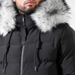 Grosses soldes 🎉 Doudoune Longue Explorer Avec Fourrure Grise 0037 Noir de LBO 🤩 -France LBO Soldes Boutique lbo 314188 FAB LBO 1070510 0037 20220929T164146 02