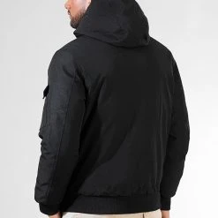 Sortie 👏 Parka Courte Platinium 0039 Noir de LBO ✔️ -France LBO Soldes Boutique lbo 314201 FAB LBO 1070510 0039 20221005T104554 04